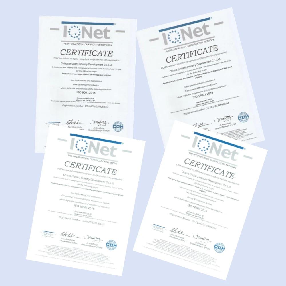 Eco Friendly Pull Ups certificate Eco Friendly Pull Ups certificate